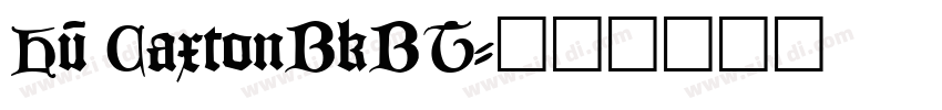 Hu CaxtonBkBT字体转换